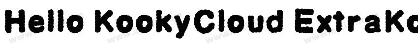 Hello KookyCloud ExtraKooky字体转换
